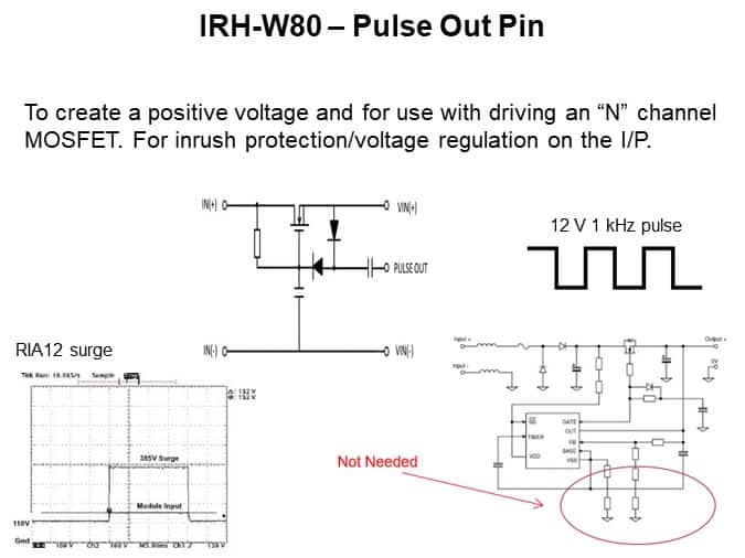 IRH-W80 – Pulse Out Pin