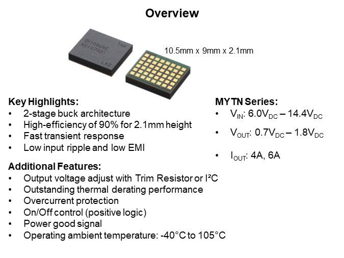 Image of Murata UltraBK™ MYTN Series of Power Modules - Overview