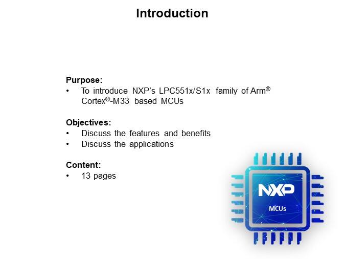 Image of NXP LPC551x/S1x Family of Arm® Cortex®-M33 based MCUs - Slide1