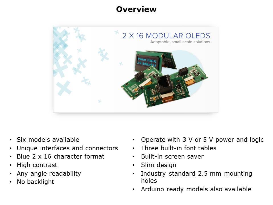 2x16 Modular OLEDs Slide 2