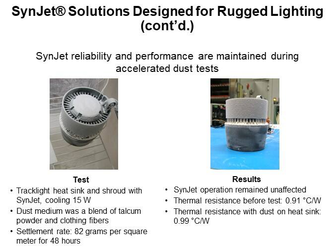 SynJet® Solutions Designed for Rugged Lighting (cont'd.)