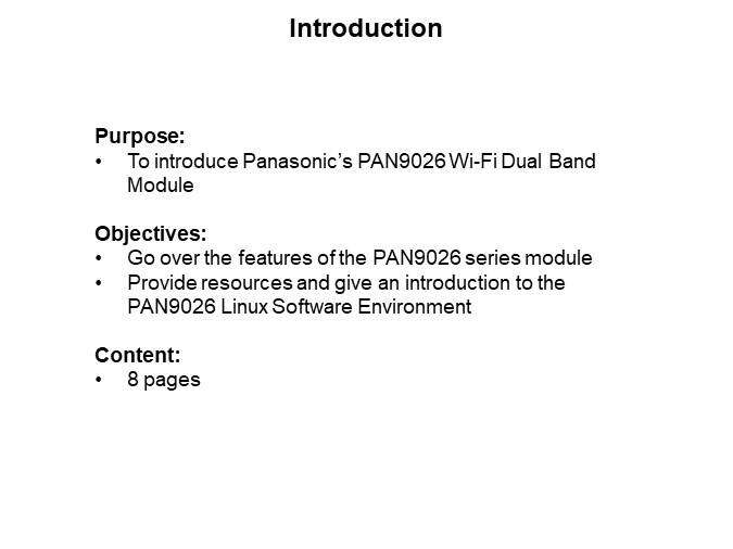 Image of Panasonic PAN9026 Wi-Fi Dual Band Module - Slide1