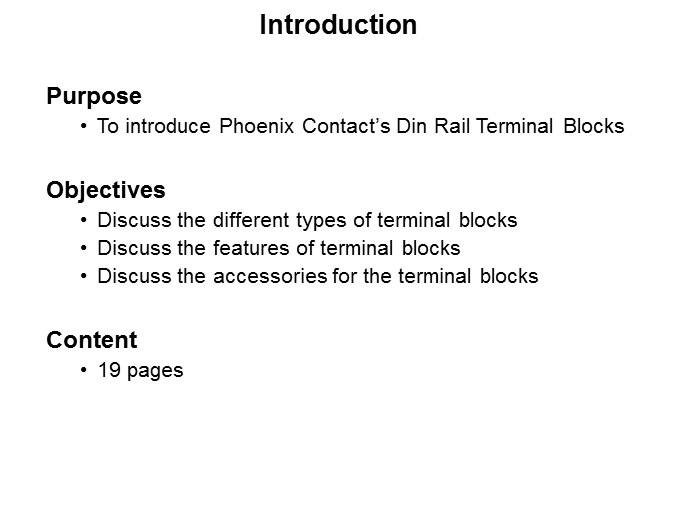DIN Rail Terminal Blocks Slide 1