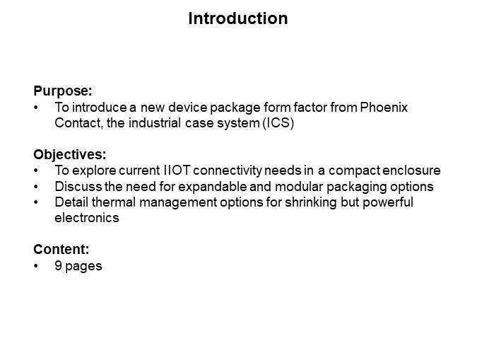 Image of Phoenix Contact Industrial Case System (ICS) - Introduction