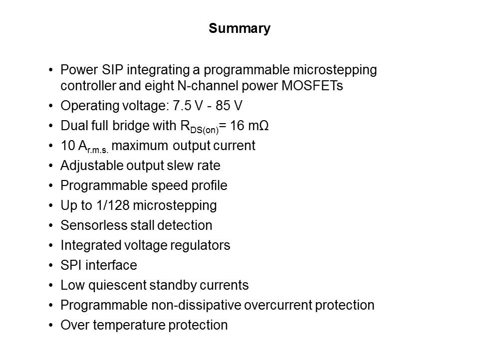 Solutions for Motion Control PowerSTEP01 Pt2 Slide 11