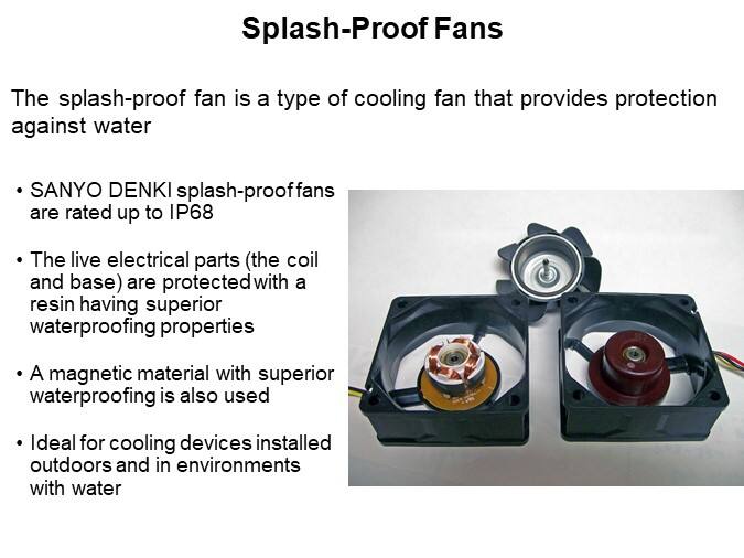Splash-Proof Fans