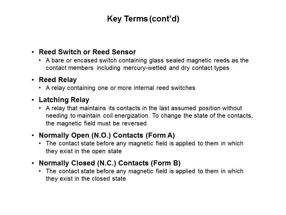 Latching Form B Reed Relays Overview Slide 4