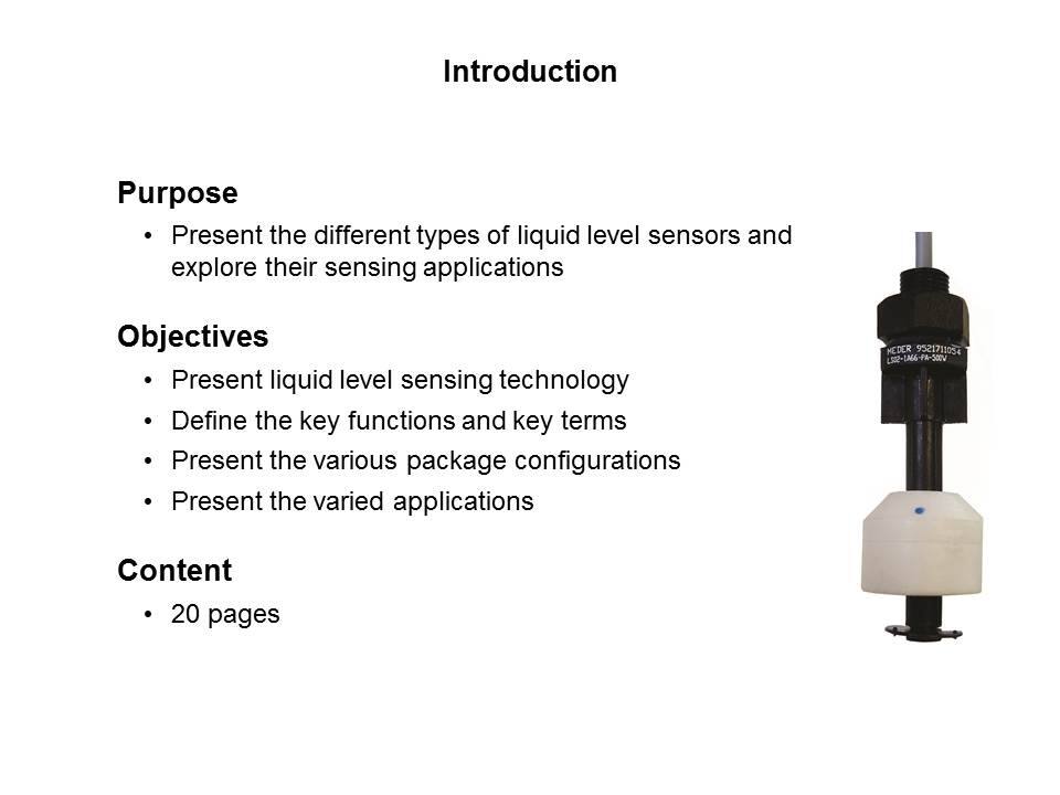 Liquid Level Sensing Technology Slide 1