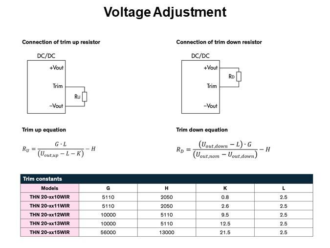 Voltage Adjustment