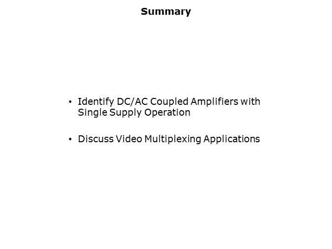 High Speed Amplifiers for Video Applications Part 2 Slide 20