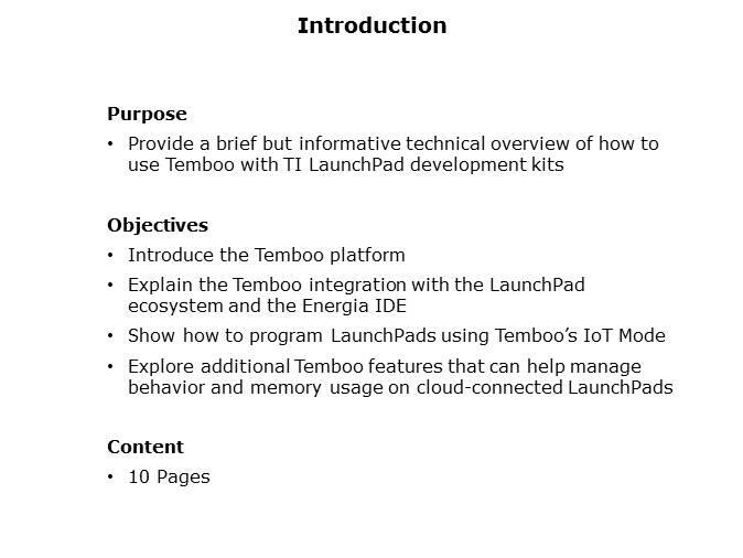 LaunchPad Temboo Integration Slide 1
