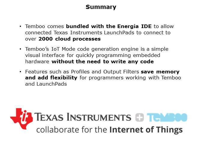 LaunchPad Temboo Integration Slide 10