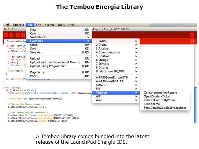LaunchPad Temboo Integration Slide 4