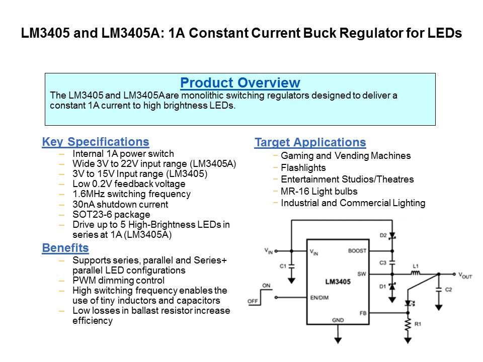 lm3405 and lm3405a