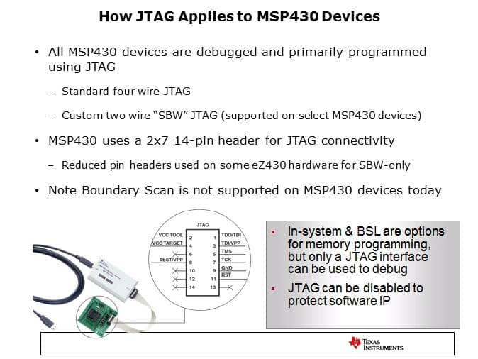 MSP430 How to JTAG Slide 3