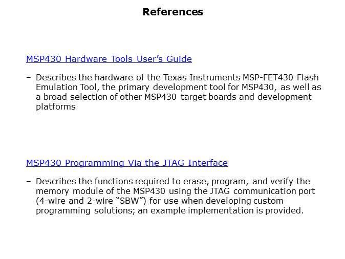 MSP430 How to JTAG Slide 6
