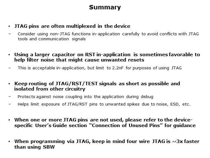 MSP430 How to JTAG Slide 7
