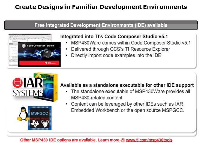 MSP430Ware Overview Slide 5
