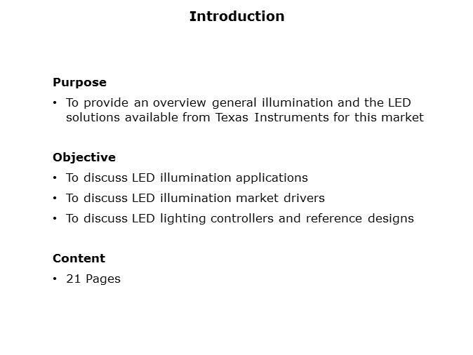 LED General Illumination Solutions Slide 1