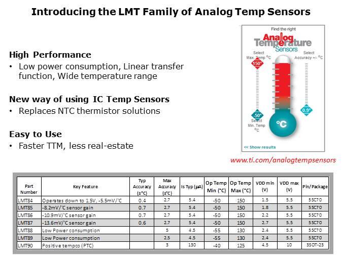 Sensors LMT Temp Sensors Slide 4