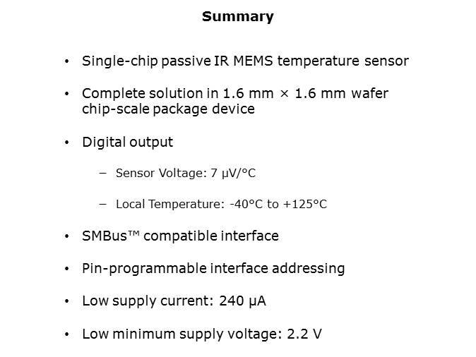 TMP006 MEMS Infrared Temperature Sensors Slide 11