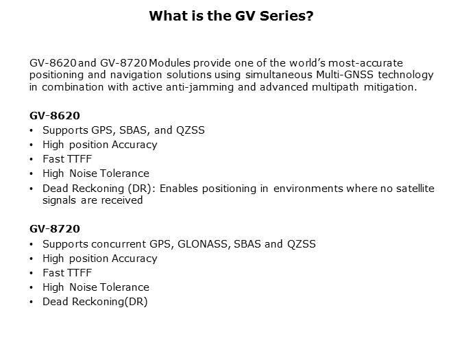 Furuno GV-86 and GV-87 Series Multi-GNSS Receiver Slide 2