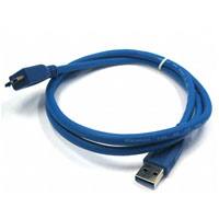 CABLE USB A-MALE TO MICRO B 1M