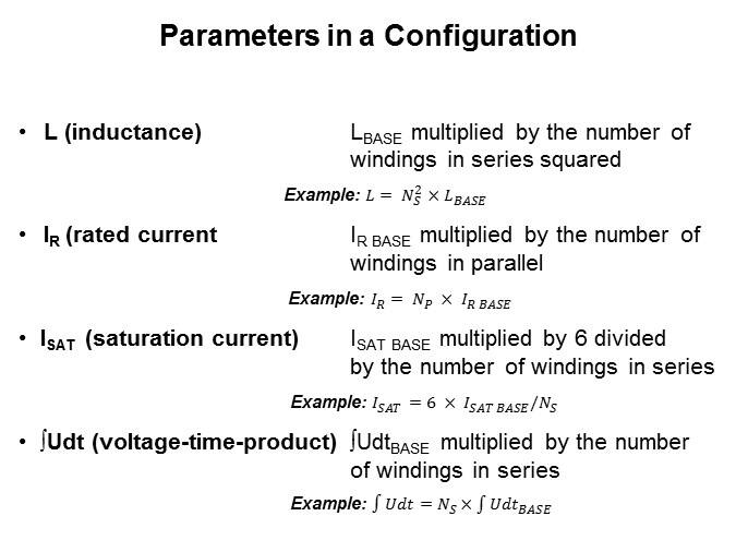 Parameters in a Configuration