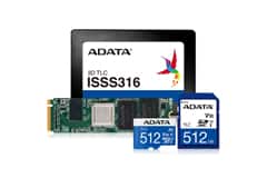 Image of ADATA's Industrial-Grade NVMe/SATA Solid State Drive and Memory Cards
