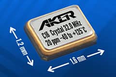 Image of Aker Technology's C16 Series Ultra Miniature Crystal Unit