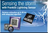 ScioSense 的 AS3935 富兰克林闪电传感器图片