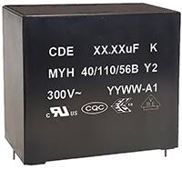 Cornell Dubilier MYH 系列 Y2 EMI/RFI 抑制电容器图片