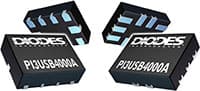 Diodes 的 PI3USB4000A 超高压保护 USB2 1:2 多路复用器/解复用器图片