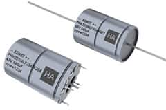 Image of KEMET's PHA227 and PHH227 Series Hybrid Axial and Radial Crown Capacitors