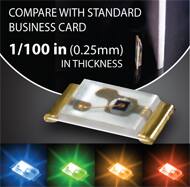 Image of Kingbright's 0.25mm Ultra-Thin 0603 SMD LEDs