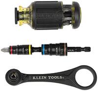 Klein Tools 85515HD 3 件式翻转套筒、迷你棘轮扳手和多刀头起子套装图片