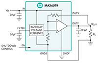 Analog Devices 的 MAX6079 高精度基准电压源的图片