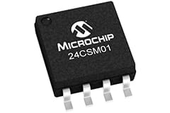 Image of Microchip's 24CSM01 1 Mbit 3.4 MHz I²C Serial EEPROM