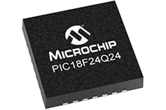 Image of Microchip's PIC18F24Q24 MCUs
