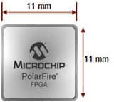 Microsemi 的 PolarFire 芯片尺寸图片