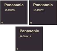 Panasonic 的 MC 系列嵌入式多媒体 (eMMC) 存储卡的图片