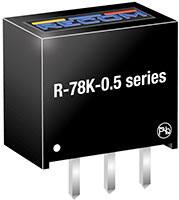 RECOM Power 的 R-78K-0.5 系列 SIP3 单输出开关稳压器图片