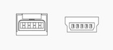 USB Mini-B connector USB Mini-B 连接器图片