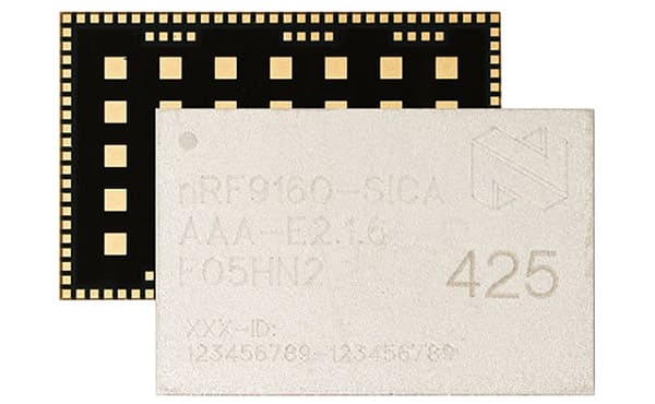 Image of Nordic's nRF9160 System-in-Package
