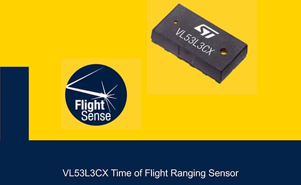 Image of STMicro's VL53L3CX TOF Sensors