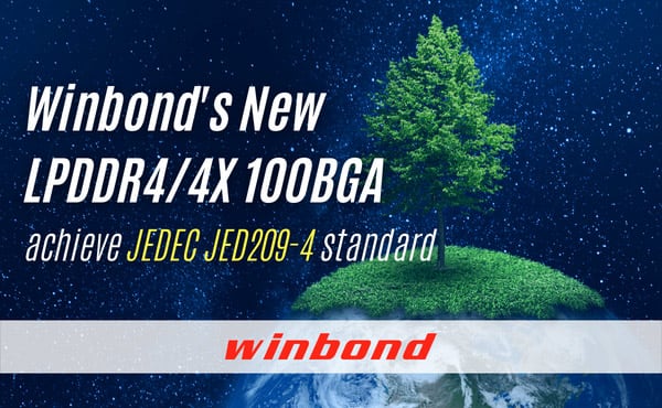 Image of Winbond's LPDDR4/4X 100BGA