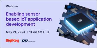 image of Enabling sensor based IoT application development webinar