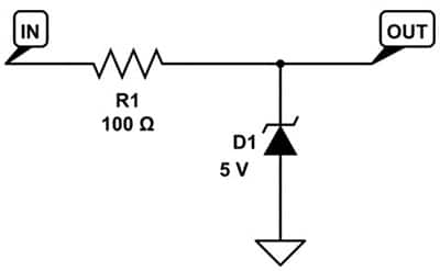 How to use a Zener diode to protect ADC/MCU analog inputs