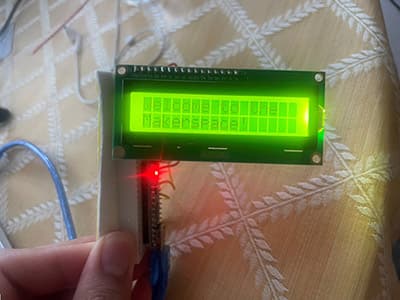 Using an LCD: An I2C Backpack with an LCD