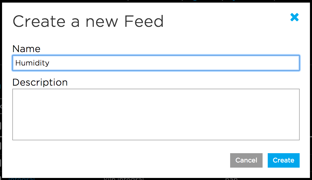 Creating the Humidity feed